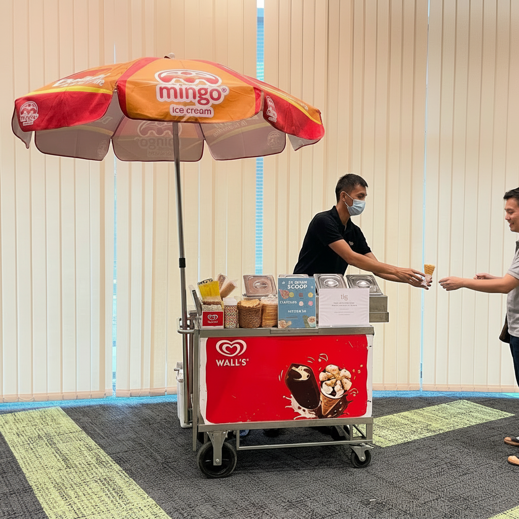 Ice Cream Cart - Potong Ice Cream Sticks - 300 Sticks (2 Hours)