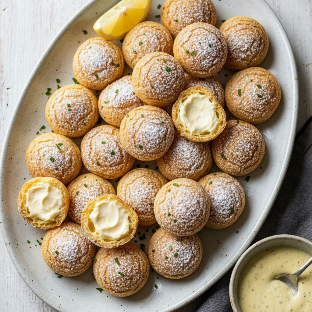 Cream Puffs (Veg - Contains Eggs, Dairy)
