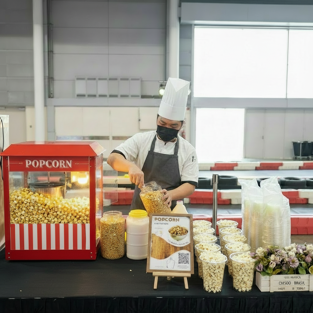 Popcorn Station - Savoury Popcorn - 200 Serving (2 Hour)