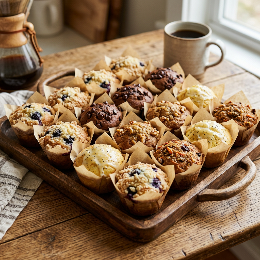 Assorted Muffins (Veg - Contains Eggs, Dairy)