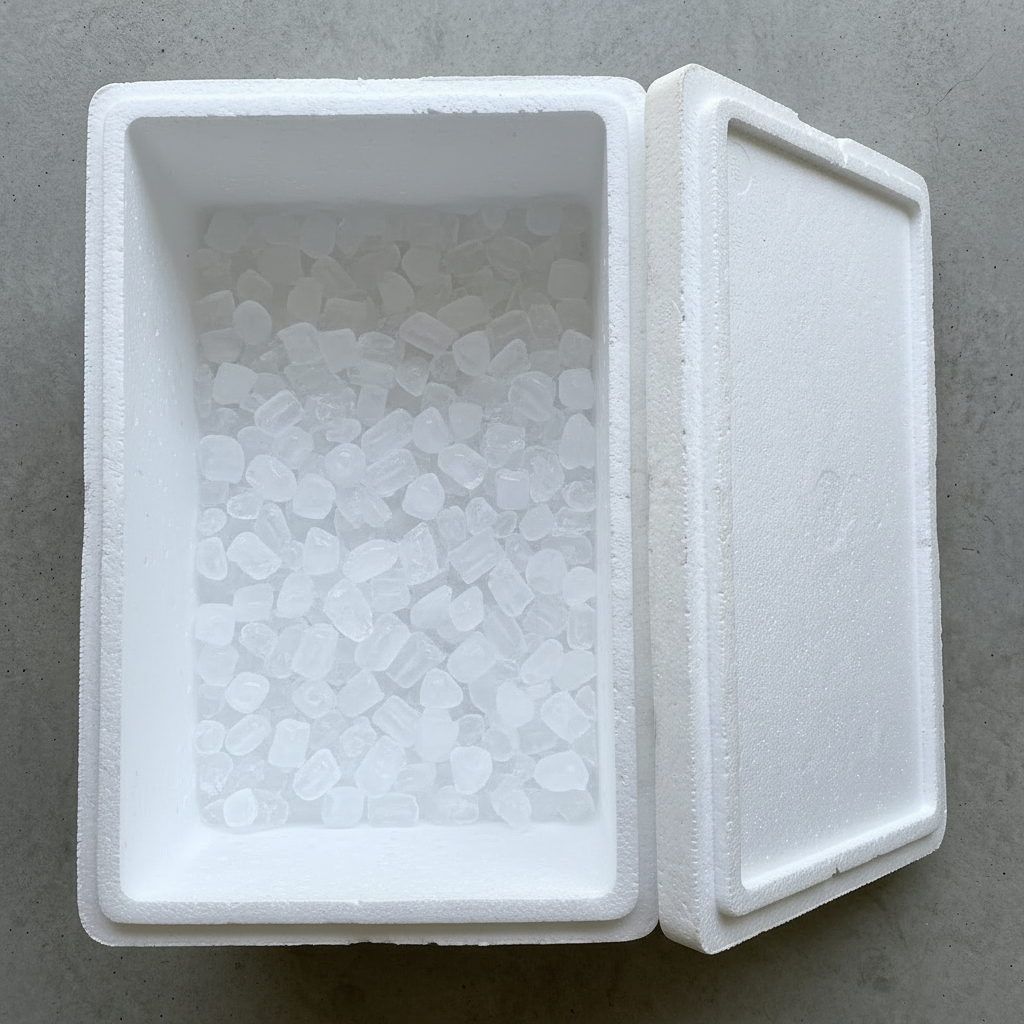 Ice with Styrofoam Box (10 Kg/Box)