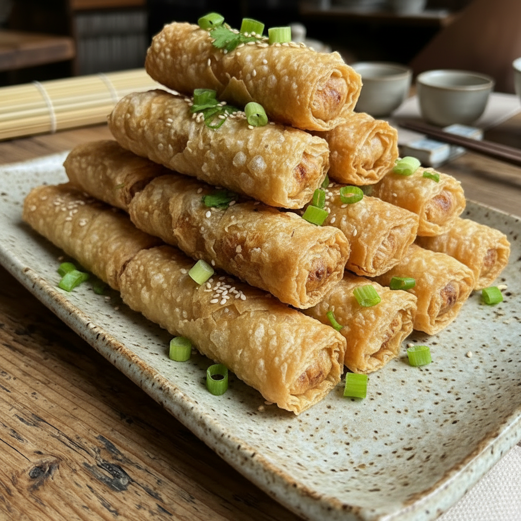 Crispy Seafood Beancurd Rolls