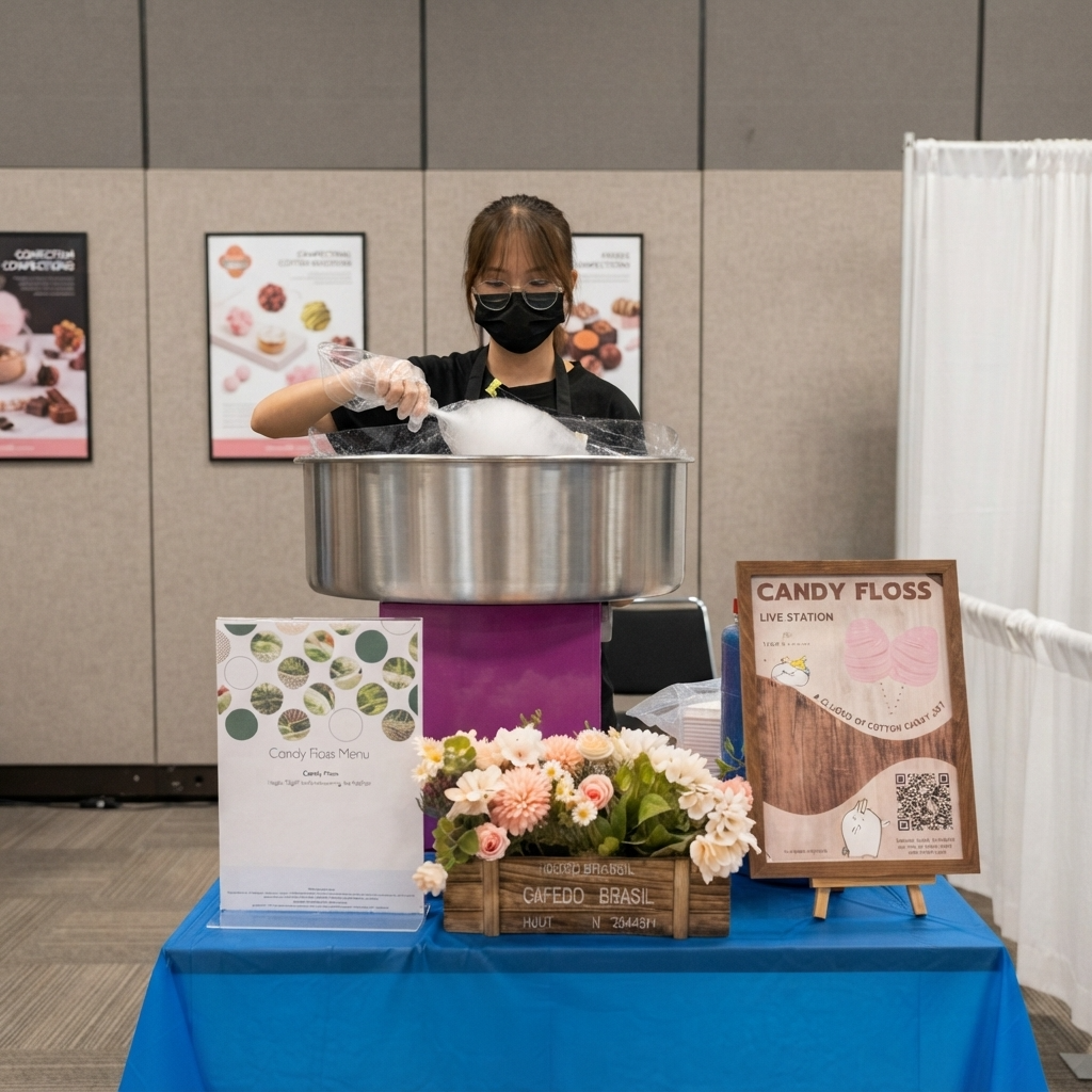 Candy Floss Station - 200 Serving (2 Hours)