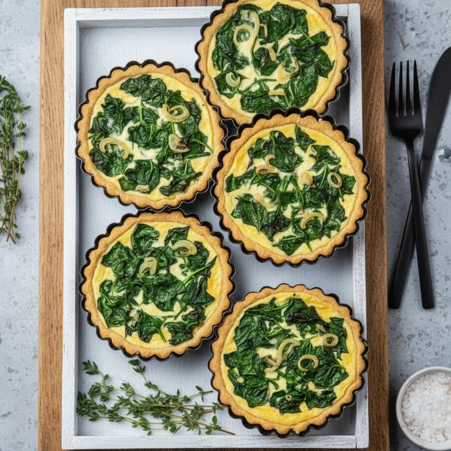 Spinach Quiche (Veg)