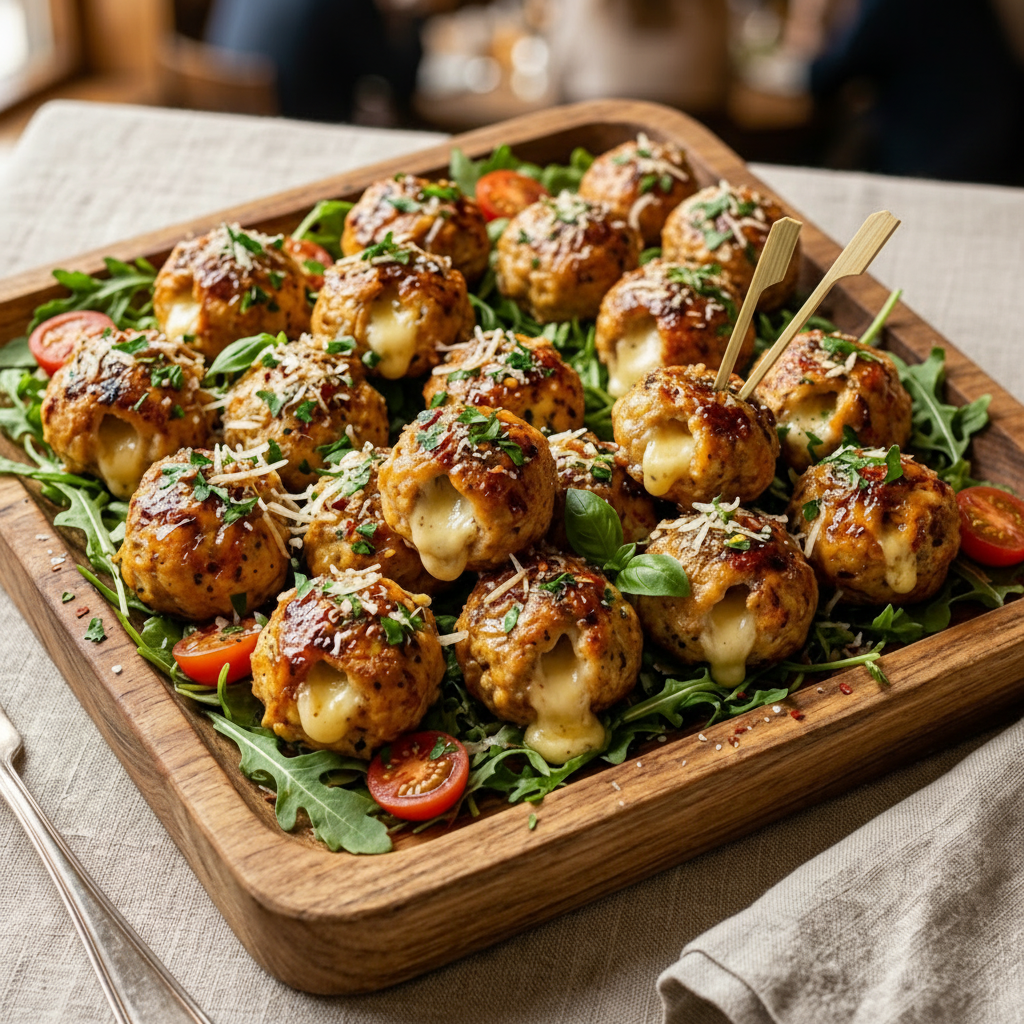 Chicken Cheese Meatballs